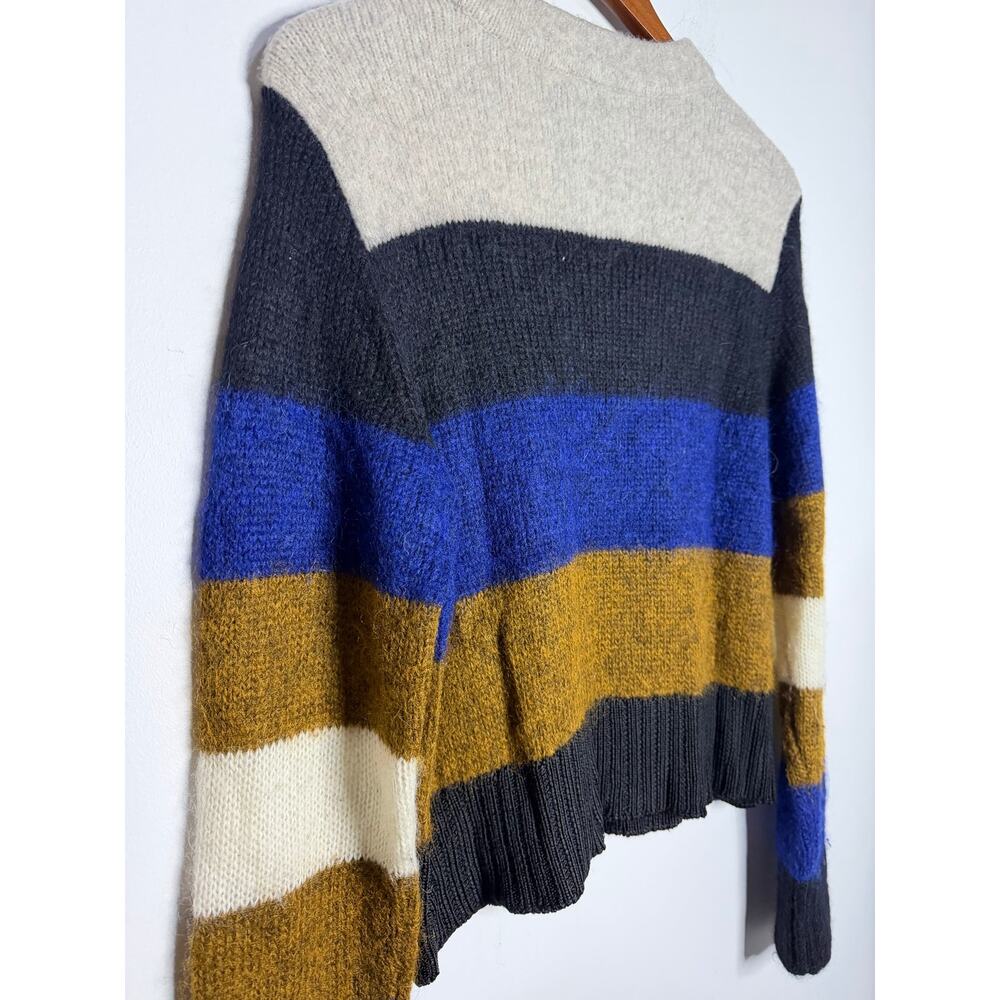 Rag & Bone Britton Knit Stripe Sweater chunky texture Size Large - Picture 6 of 7